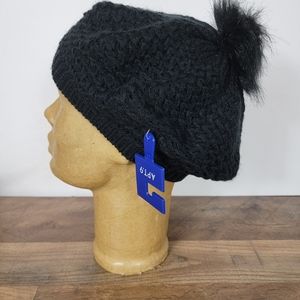 🆕️APT. 9 Knit Beret Faux Fur Pom Pom Hat